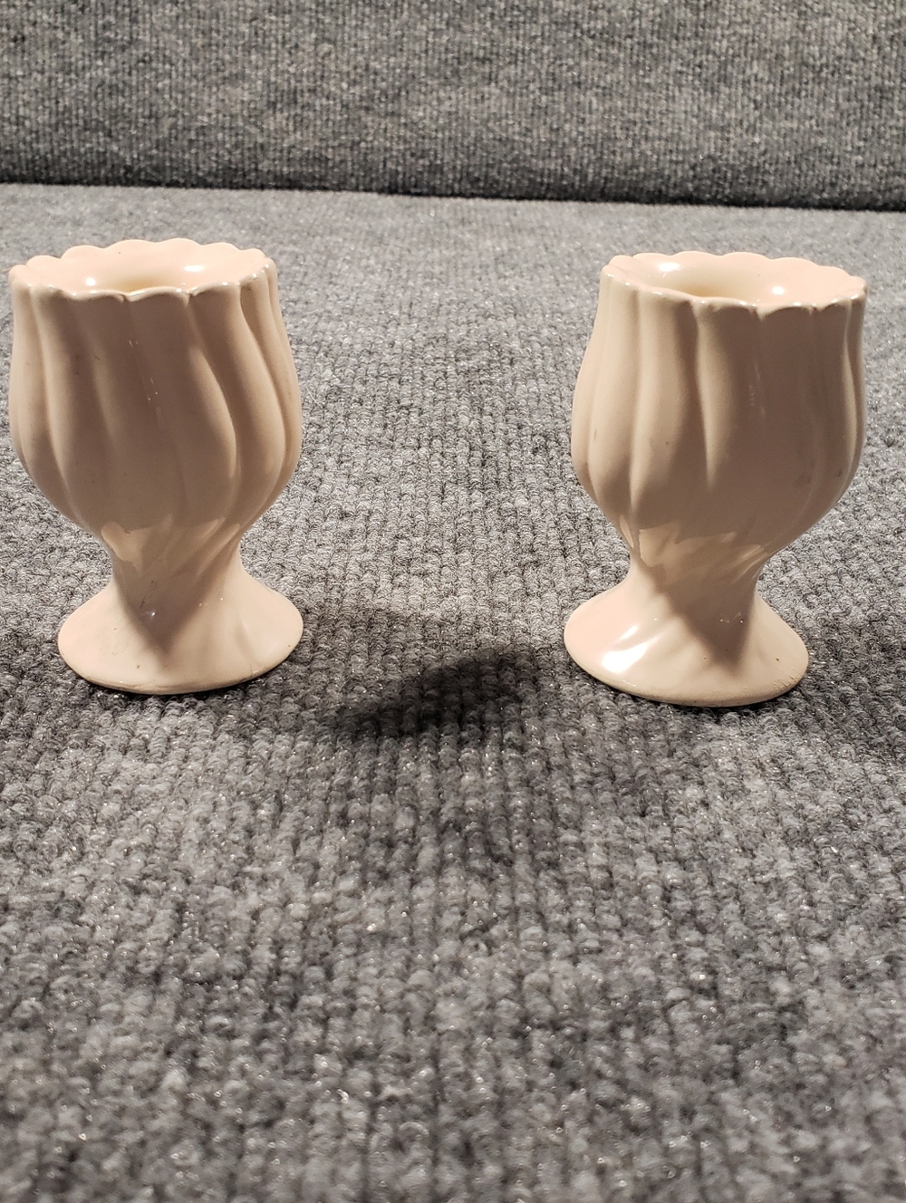 Vintage Hallmark Tulip Candle Holders Set of 2 Ceramic SPRING FLOWERS